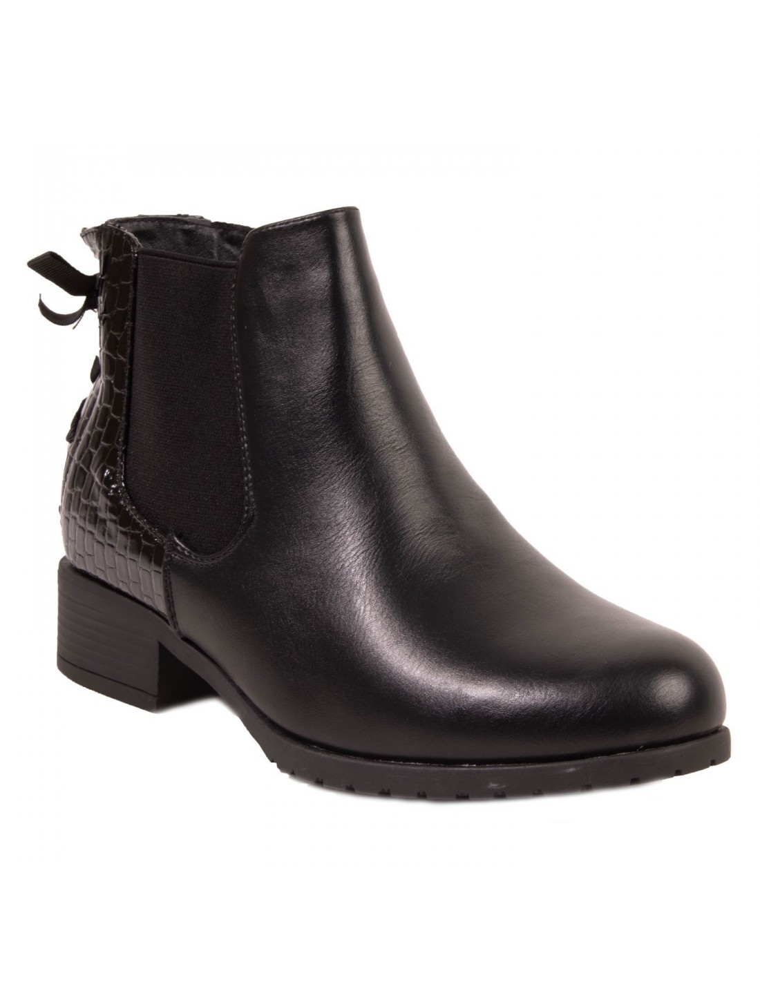 bottines chelsea à talons en similicuir bottines chelsea à talons en similicuir
