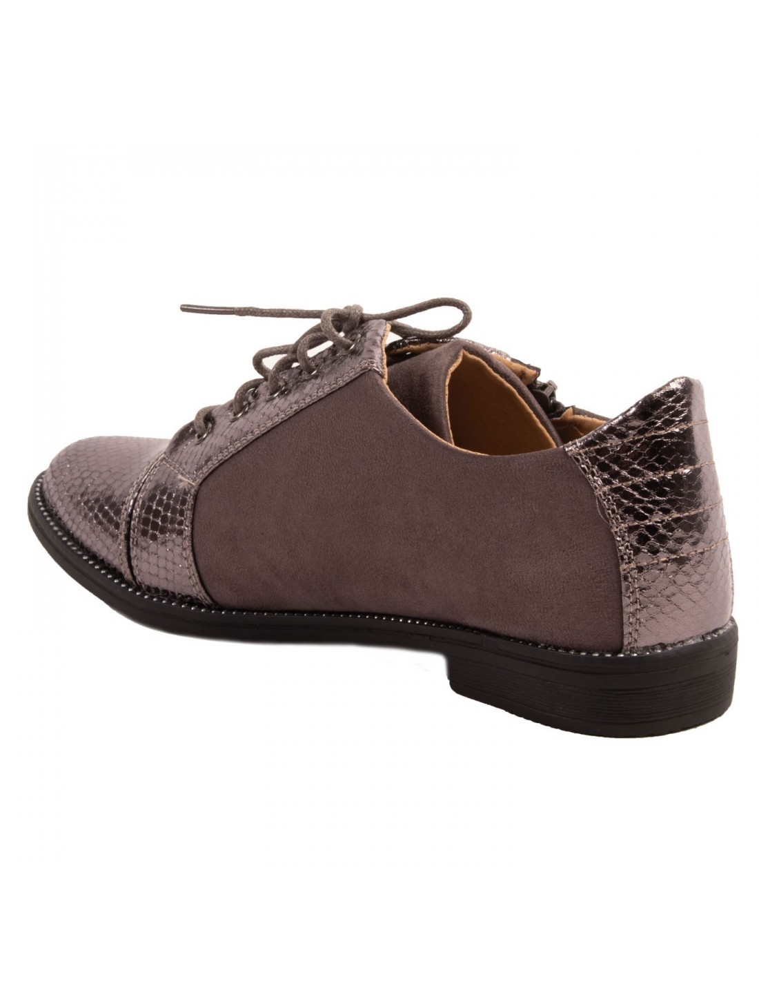 derbies femme cuir