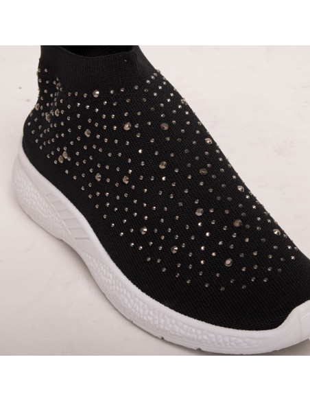 basket chaussette strass
