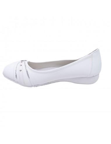 Ballerines noires souples semelle intérieure cuir & boucle décorative argentée strass