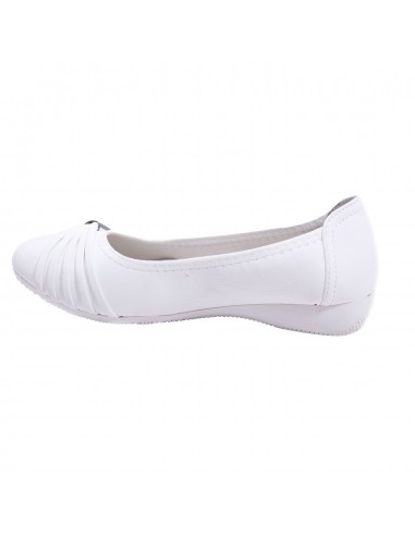 Ballerines noires souples semelle intérieure cuir & boucle décorative argentée strass