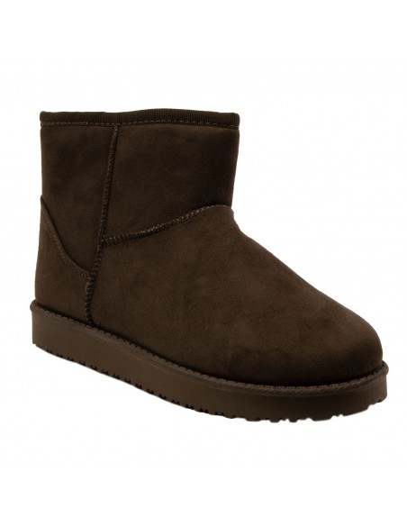 Bottes fourrées femme basse forme boots fourrure synthétique