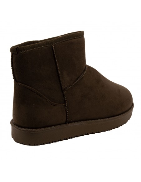 Bottes fourrées femme basse forme boots fourrure synthétique