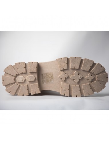 Bottines plateforme daim beige ou...