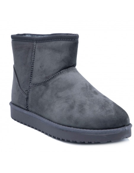 Bottes fourrées femme hiver forme boots basses à fourrure synthétique chaude & antidérapante