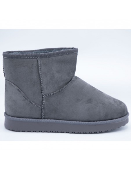 Bottes fourrées femme hiver forme boots basses à fourrure synthétique chaude & antidérapante