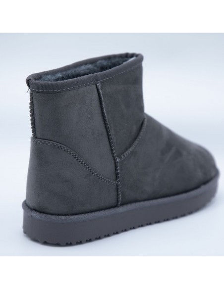 Bottes fourrées femme hiver forme boots basses à fourrure synthétique chaude & antidérapante