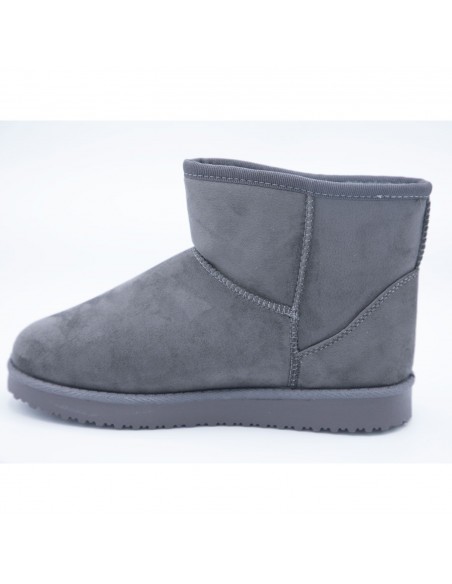 Bottes fourrées femme hiver forme boots basses à fourrure synthétique chaude & antidérapante