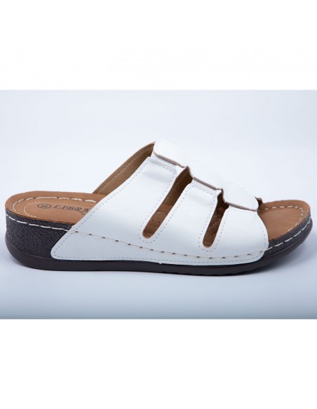 Sandales Femme Confort – Mules Orthopédiques, Semelle Antidérapante & Légère – Chaussures Mode Noir Vernis, Noir Mat, Doré