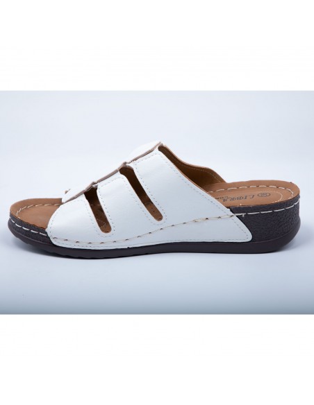 Sandales Femme Confort – Mules Orthopédiques, Semelle Antidérapante & Légère – Chaussures Mode Noir Vernis, Noir Mat, Doré