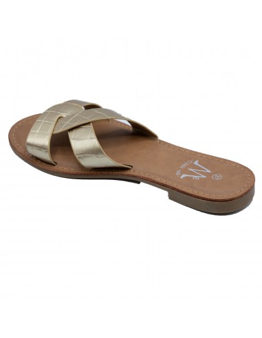 Claquettes femme en simili cuir bride...