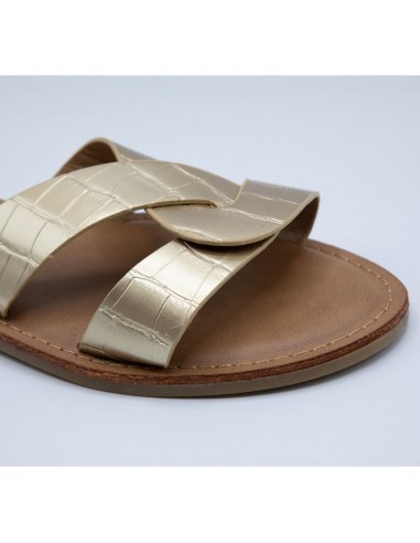 Claquettes femme en simili cuir bride...