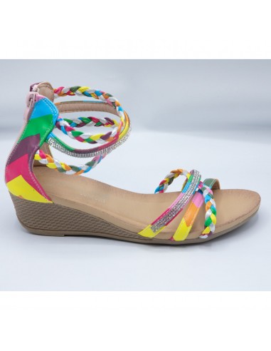 Sandales femme petit talon compensé...