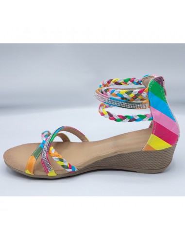 Sandales femme petit talon compensé...