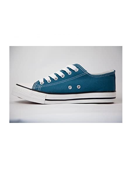 Baskets toile tennis femme semelle caoutchouc blanc,bordeaux,noir,bleu marine,jaune,kaki