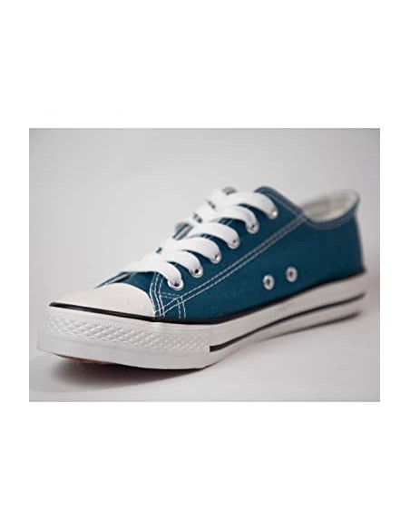 Baskets toile tennis femme semelle caoutchouc blanc,bordeaux,noir,bleu marine,jaune,kaki