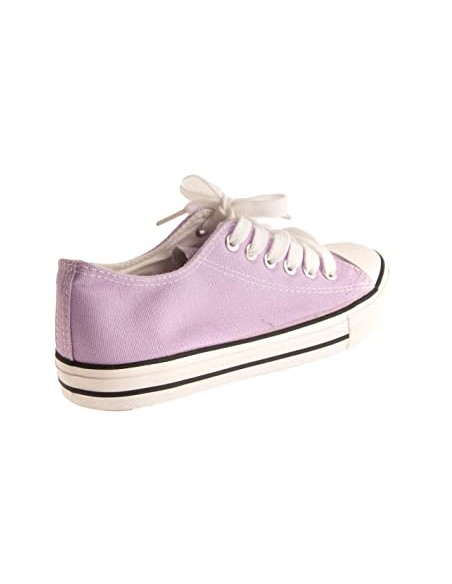 Baskets toile tennis femme semelle caoutchouc blanc,bordeaux,noir,bleu marine,jaune,kaki