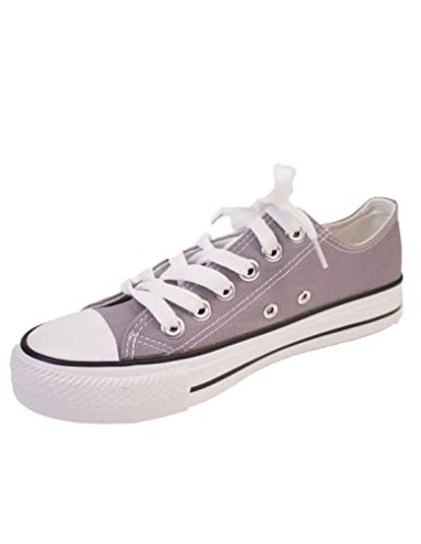 Baskets toile tennis femme semelle...