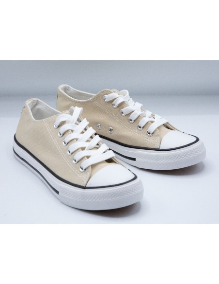 Baskets toile tennis femme semelle caoutchouc blanc,bordeaux,noir,bleu marine,jaune,kaki