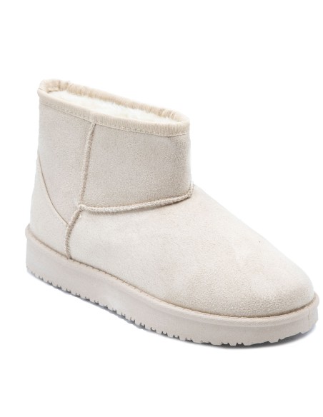 Bottes fourrées femme hiver forme boots basses à fourrure synthétique chaude & antidérapante