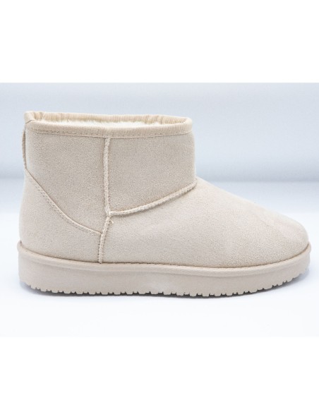 Bottes fourrées femme hiver forme boots basses à fourrure synthétique chaude & antidérapante