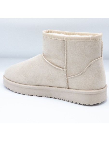 Bottes fourrées femme hiver forme boots basses à fourrure synthétique chaude & antidérapante