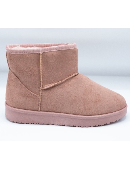 Bottes fourrées femme hiver forme boots basses à fourrure synthétique chaude & antidérapante