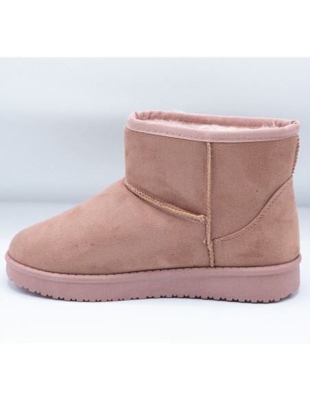 Bottes fourrées femme hiver forme boots basses à fourrure synthétique chaude & antidérapante