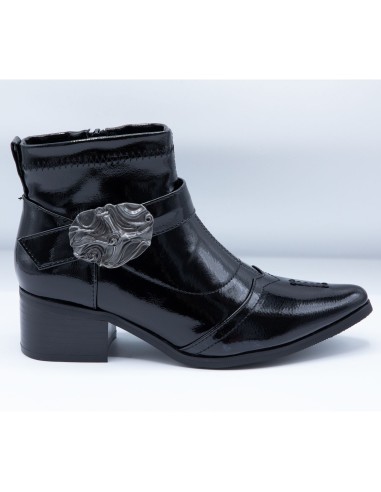 Bottines pointues Femme Noires...