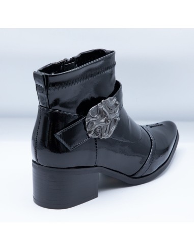 Bottines pointues Femme Noires...
