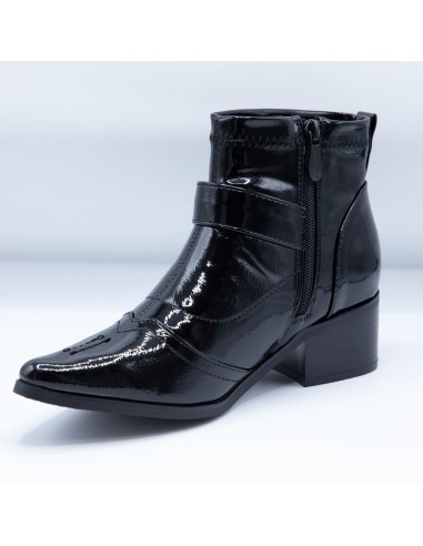 Bottines pointues Femme Noires...
