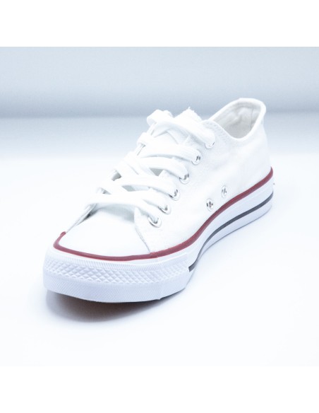 Baskets toile tennis femme semelle caoutchouc blanc,bordeaux,noir,bleu marine,jaune,kaki