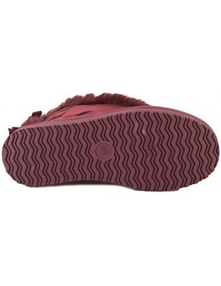 Bottes fourrées femme hiver , chaudes et confortables avec ruban satiné et fourrure intérieure , antidérapante