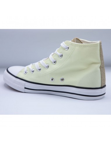 Tennis montantes en toile femme...