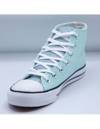 Tennis montantes en toile femme...