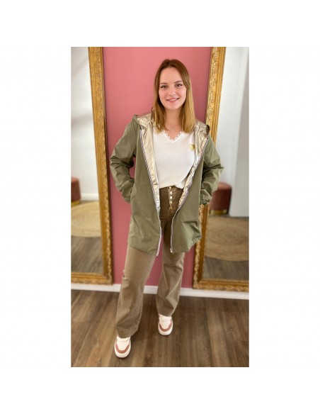 Jean Taille Haute femme Coupe évasée flare wideleg boutons dorés style rétro chic