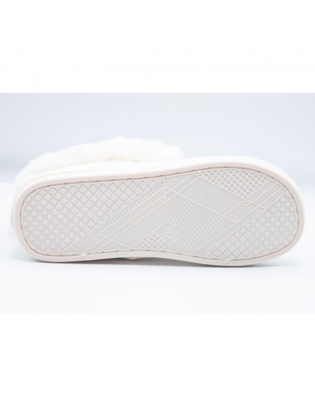 Chaussons fourrure femme chauds en suédine effet peau synthétique hiver tendance