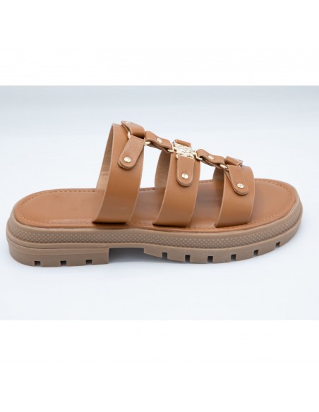 Sandales Gladiateur mules à Brides – Style et Confort avec Semelles Épaisses Crantées