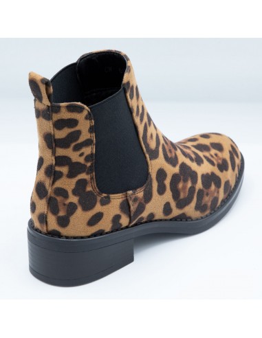 Bottines Chelsea Léopard Femme...