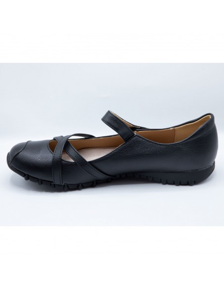 Chaussures Confort Femme Grande Pointure 41-44 style Ballerines Confortables orthopédiques semelle Cuir