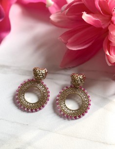 Boucles d'oreilles en acier...
