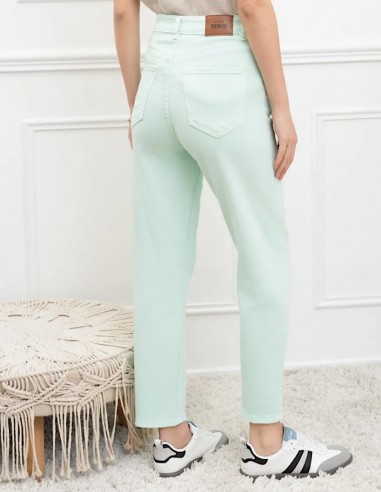 Jean Mom fit femme taille haute...