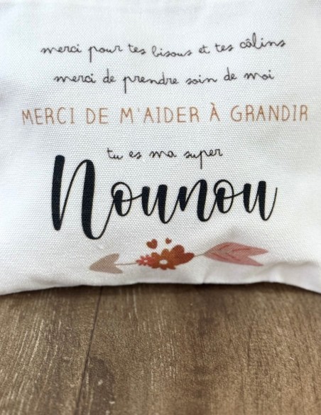 Trousse cadeau Nounou style pochette maquillage merci Nounou