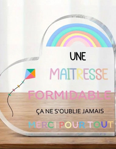 Cadeau fin d'année maîtresse bloc...