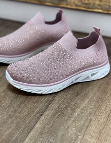 Baskets strass femme confortables en...