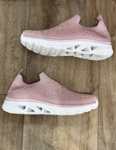 Baskets strass femme confortables en...