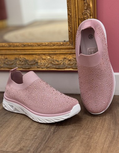 Baskets strass femme confortables en...