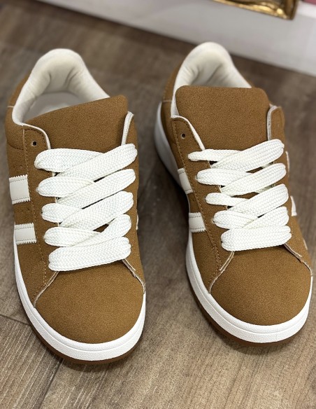 Baskets femme en daim mode streetwear sneakers suédine confortables mode casual sport