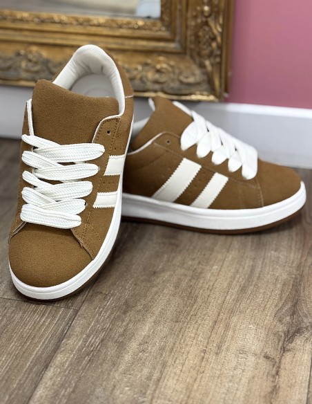 Baskets femme en daim mode streetwear sneakers suédine confortables mode casual sport