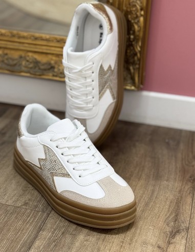 Baskets femme mode compensées...